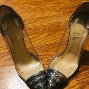 Vintage CHRISTIAN LOUBOUTIN Debout Glitter Pumps
